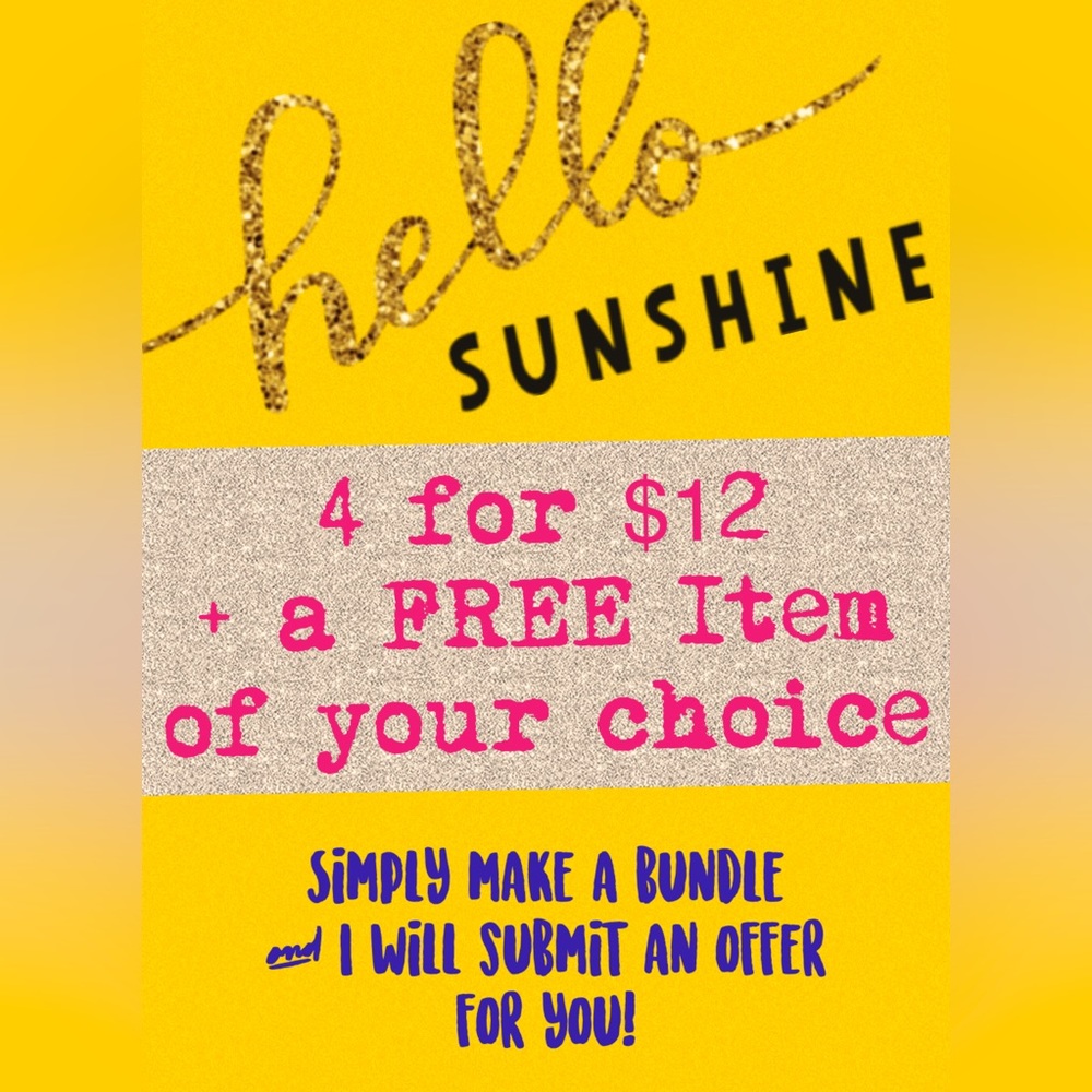 4 for $12 + FREE item!!!
